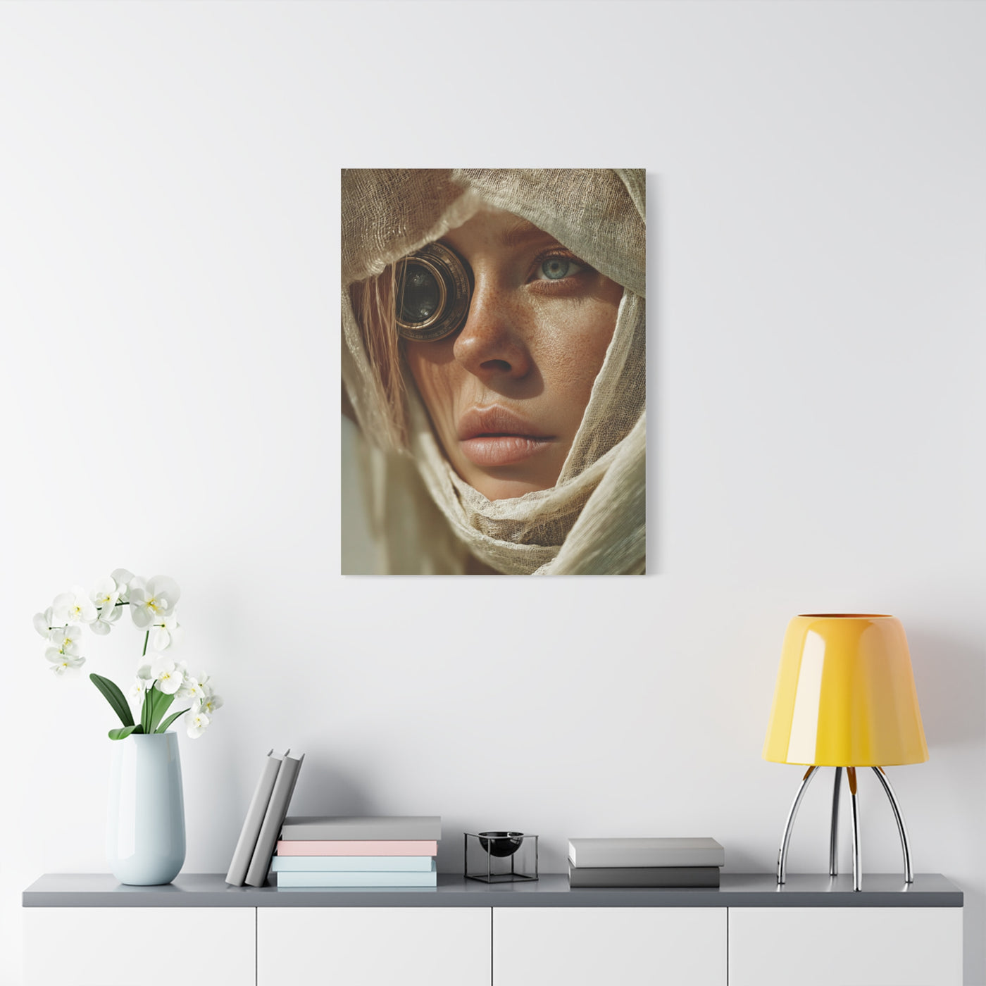 Veiled Lens Surreal Portrait Wall Art & Canvas Print