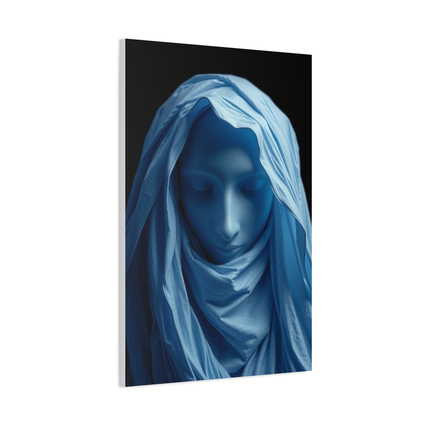 Black, White & Blue Art Luxury Canvas Wall Art & Canvas Print
