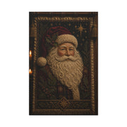 Handcrafted Textile Santa Tapestry Wall Art & Canvas Print