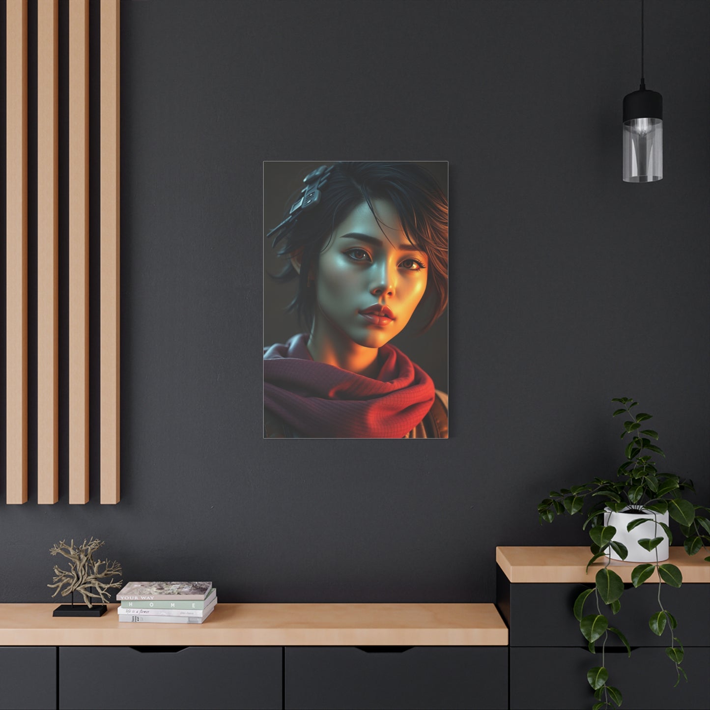 Serene Pixel Serenade Wall Art & Canvas Print