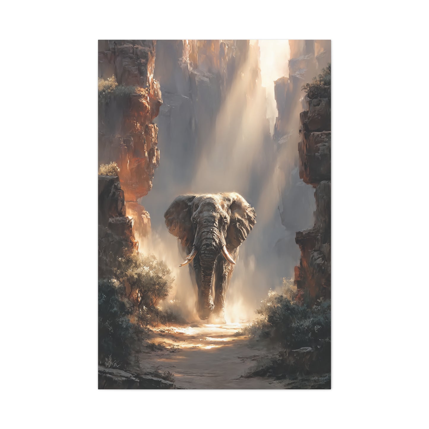 Elephant Canyon Light Passage Wall Art & Canvas Print