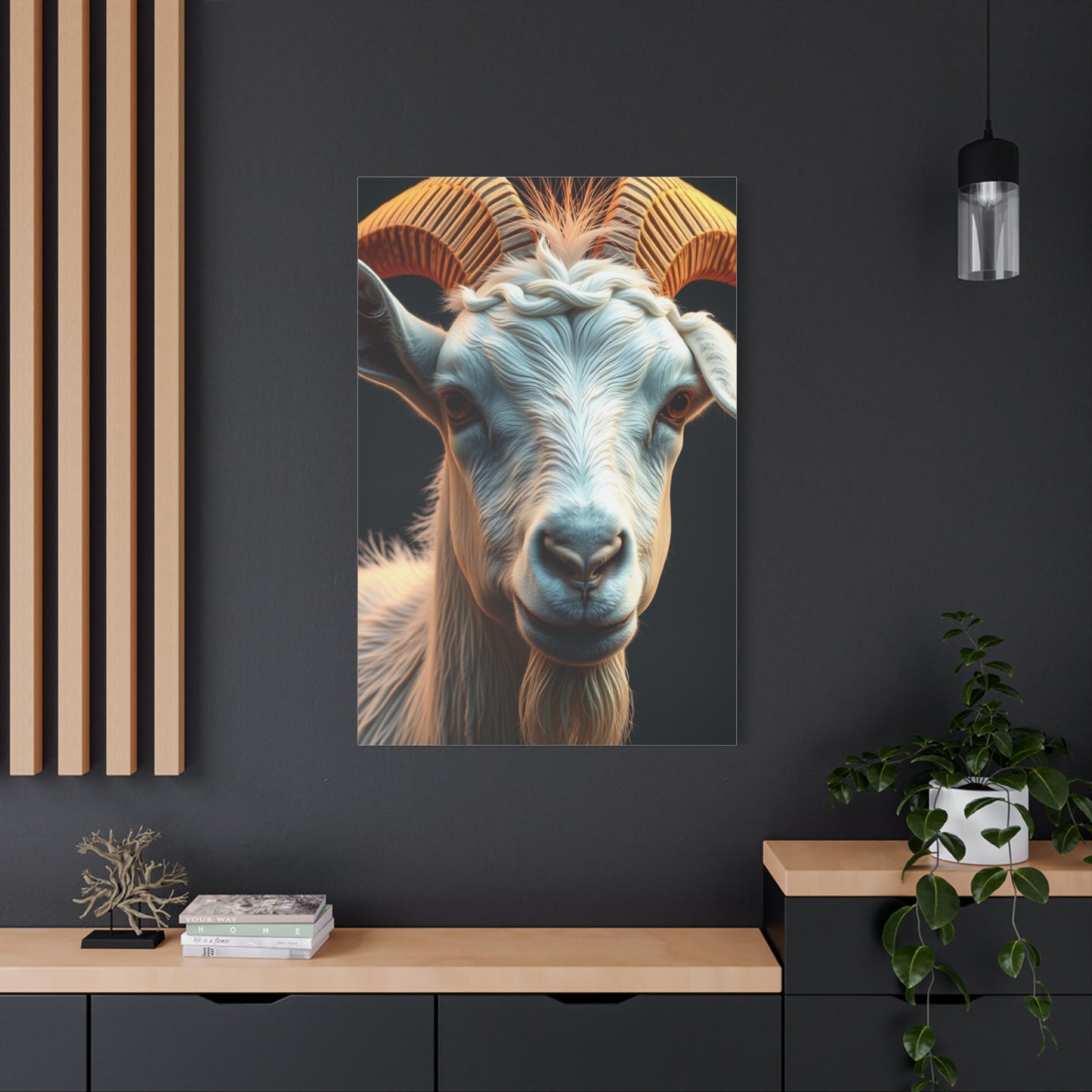 Caprine Elegance Canvas Wall Art & Canvas Print