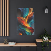 Textured Abstract Lava-Flow Ribbons Wall Art & Canvas Print