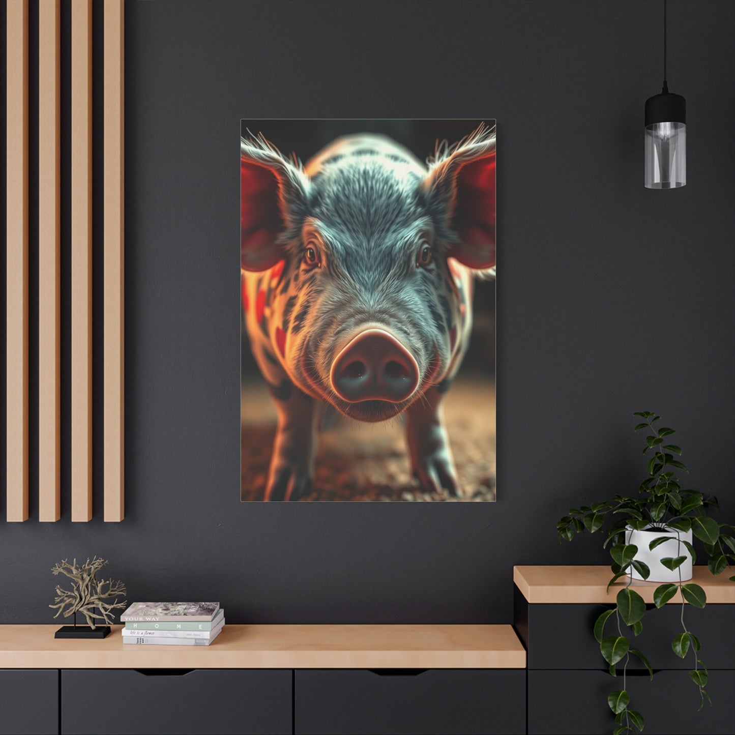 Pig Art Canvas Art 1 Wall Art & Canvas Print