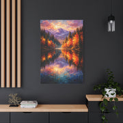 Vivid Forest Reflections Landscape Wall Art & Canvas Print