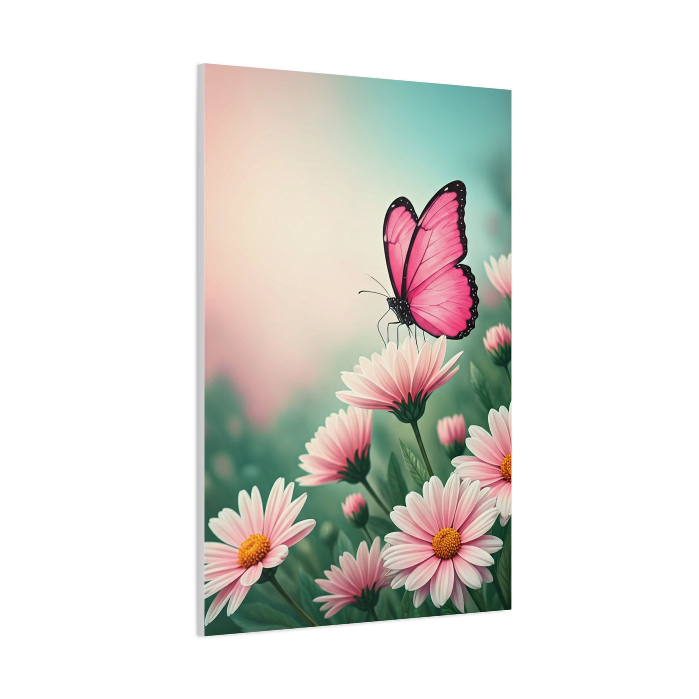 Pink Petal Butterfly Dream Wall Art & Canvas Prints