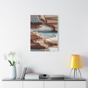 Eroded Earth Layer Abstraction Wall Art & Canvas Print