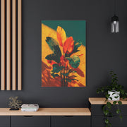 Tropical Sunlit Botanical Contrast Wall Art & Canvas Print