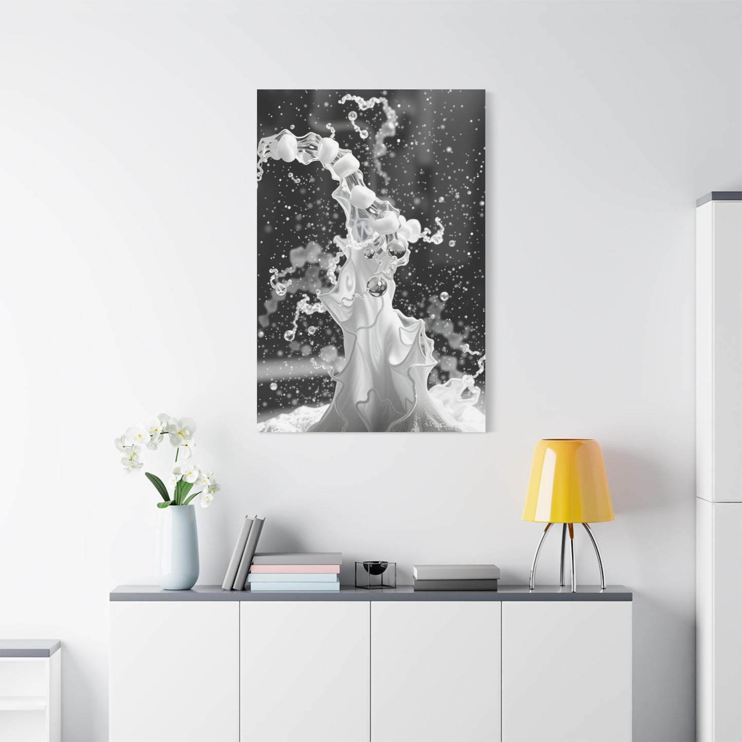 Gray & White Art Canvas Art 3 Wall Art & Canvas Print
