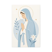 Minimalist Modern Mary Wall Art & Canvas Print