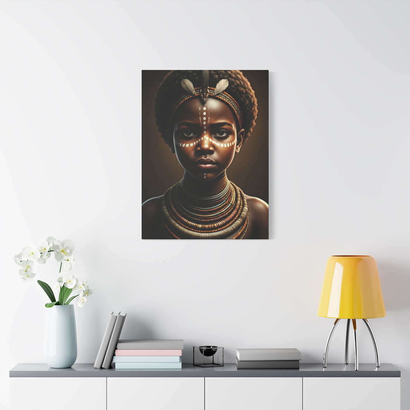 Golden Spirit Child Portrait Wall Art & Canvas Prints