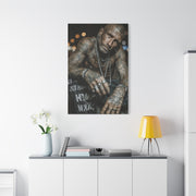 Tattooed Man Street Noir Portrait Wall Art & Canvas Print