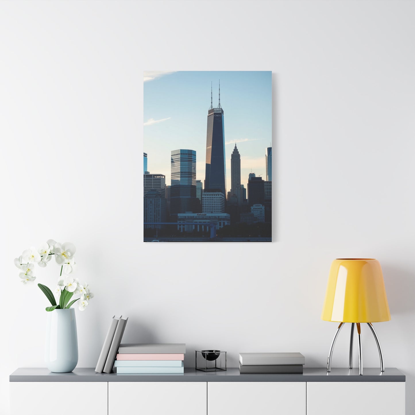 Chicago Skylines Art Canvas Art 6 Wall Art & Canvas Print