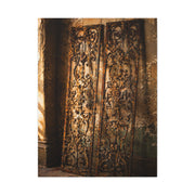 Wrought Iron Shutter Study Wall Art & Canvas Print