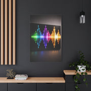 Neon Equalizer Light Spectrum Wall Art & Canvas Print