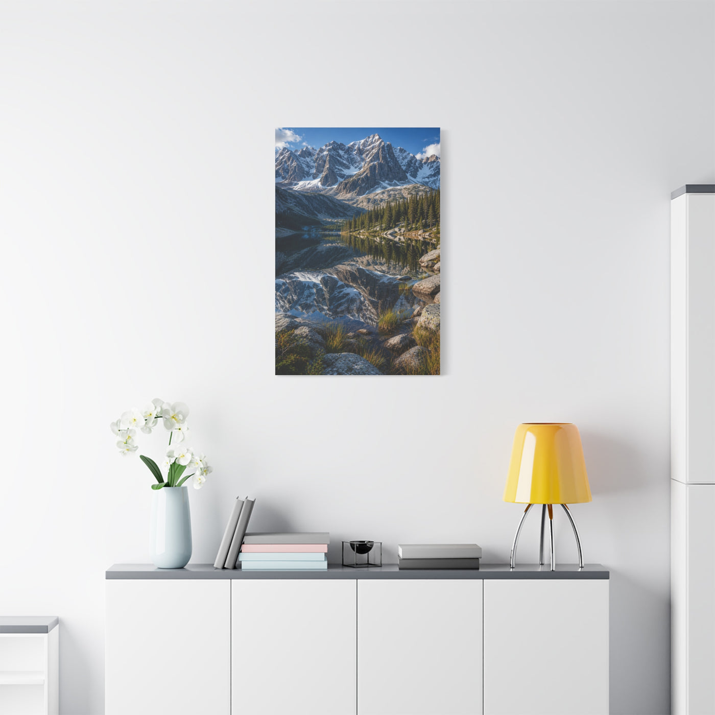 Rocky Mountain Alpine Reflection Wall Art & Canvas Print