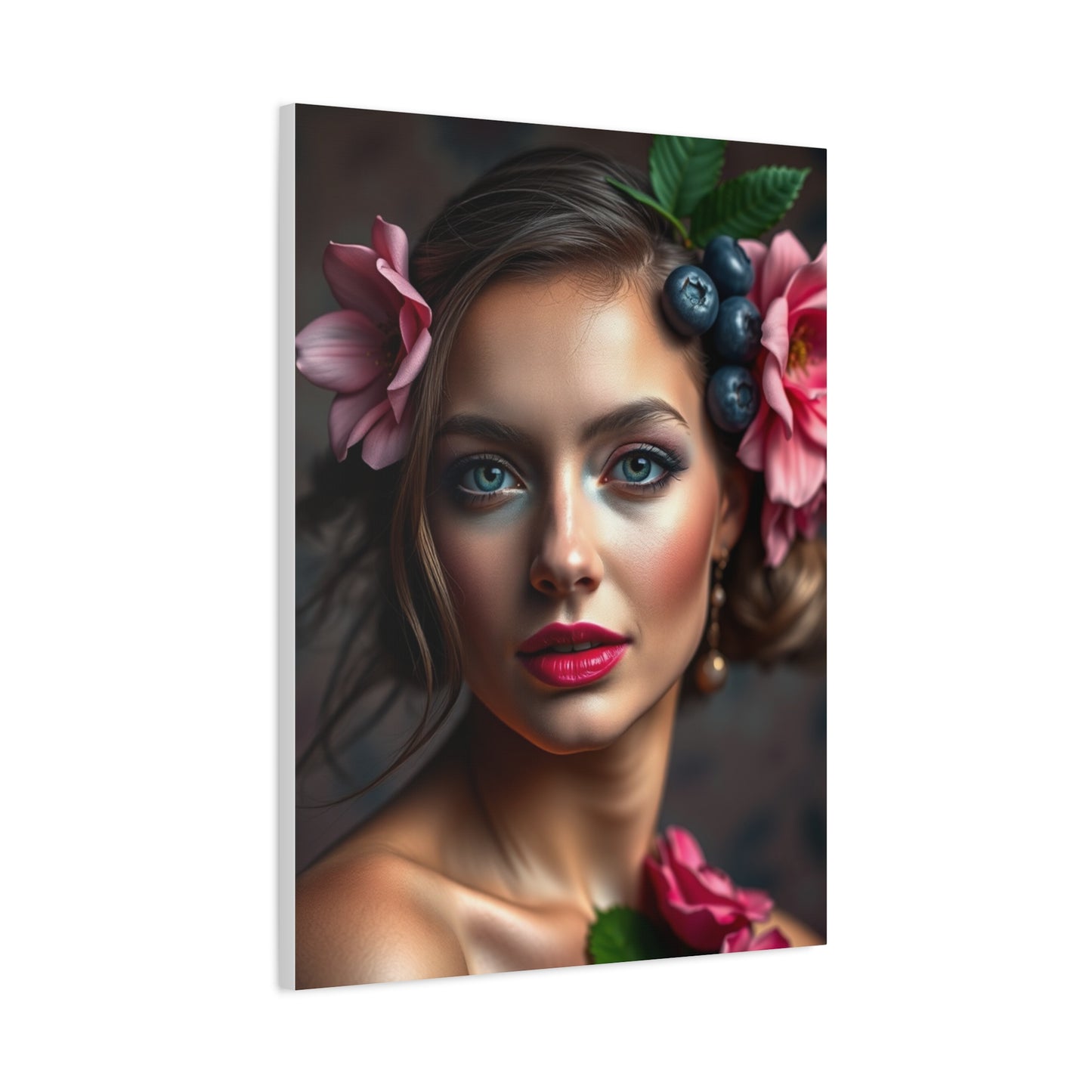 Supreme Blush and Blueberry Art Beautiful Collection Wall Art & Canvas Print