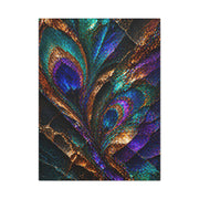 Abstract Peacock Ore Crystal Wall Art & Canvas Print