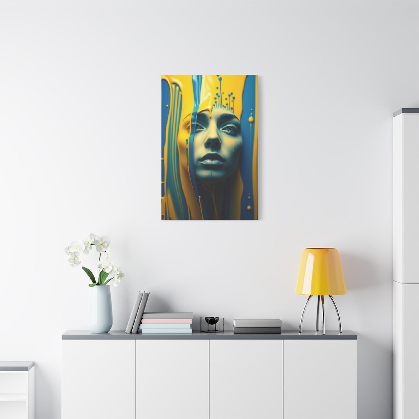 Collection Blue & Yellow Art Art Wall Art & Canvas Print