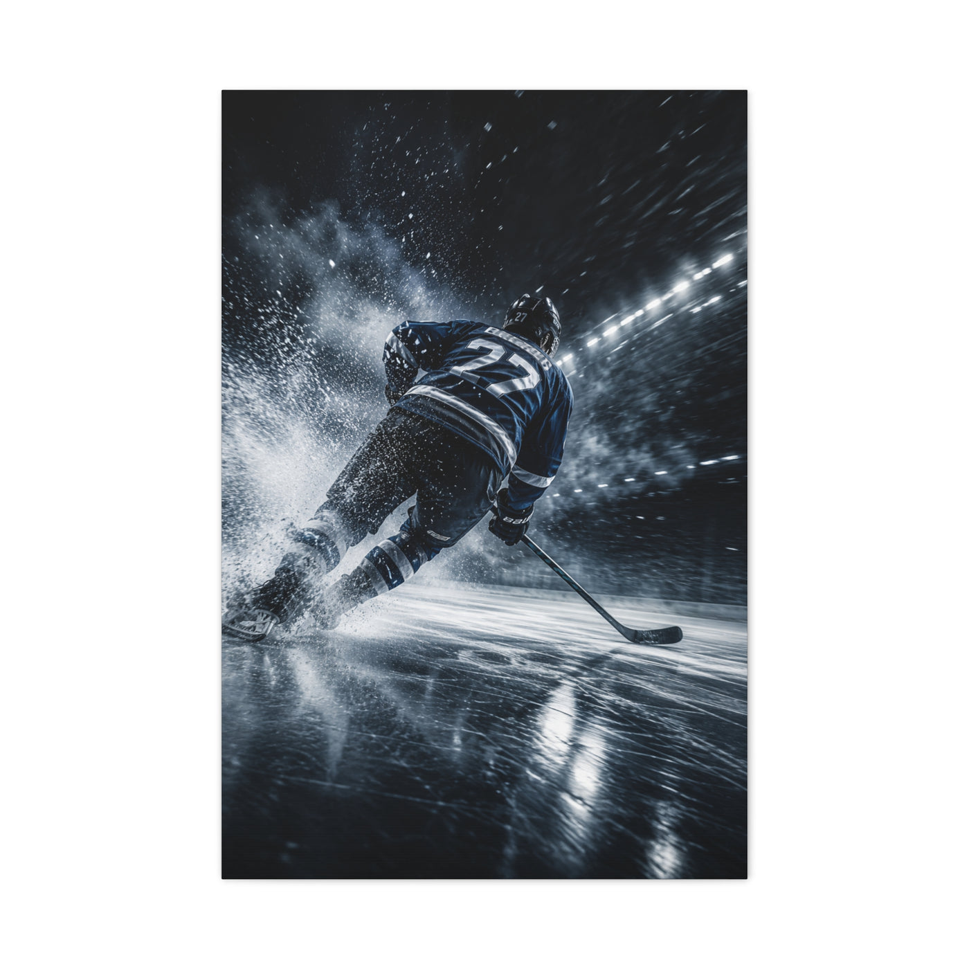 Ice Velocity Hockey Sports Wall Art & Canvas Print