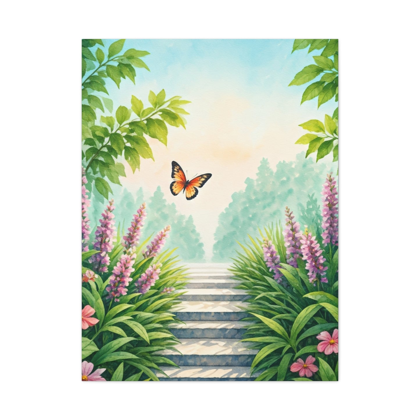 Garden Path Butterfly Dreamscape Wall Art & Canvas Prints