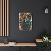 Metal Hibiscus Botanical Sculpture Tropical Wall Art & Canvas Print