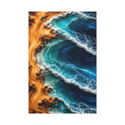 Resin Shoreline Aerial Ocean Art Wall Art & Canvas Print