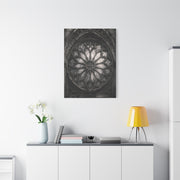 Gothic Rose Window Stone Wall Art & Canvas Print