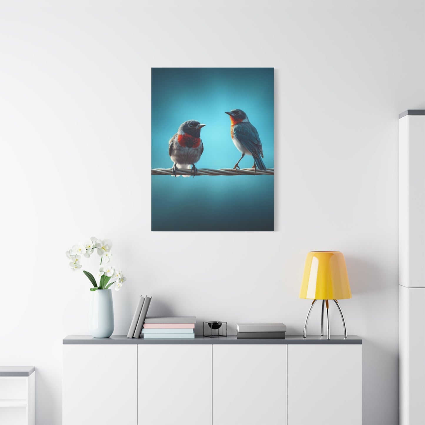 Birds On a Wire Art Supreme Gallery Wall Art & Canvas Print