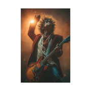 Guitarist in Spotlight Energy Wall Art & Canvas Print