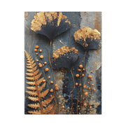 Dark Botanical Gold Leaf Study Wall Art & Canvas Print