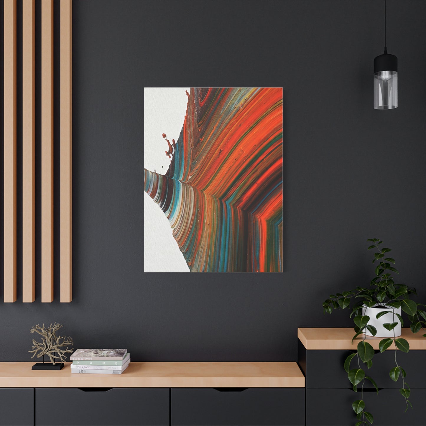 Warm Contour Flow Abstract Wall Art & Canvas Prints