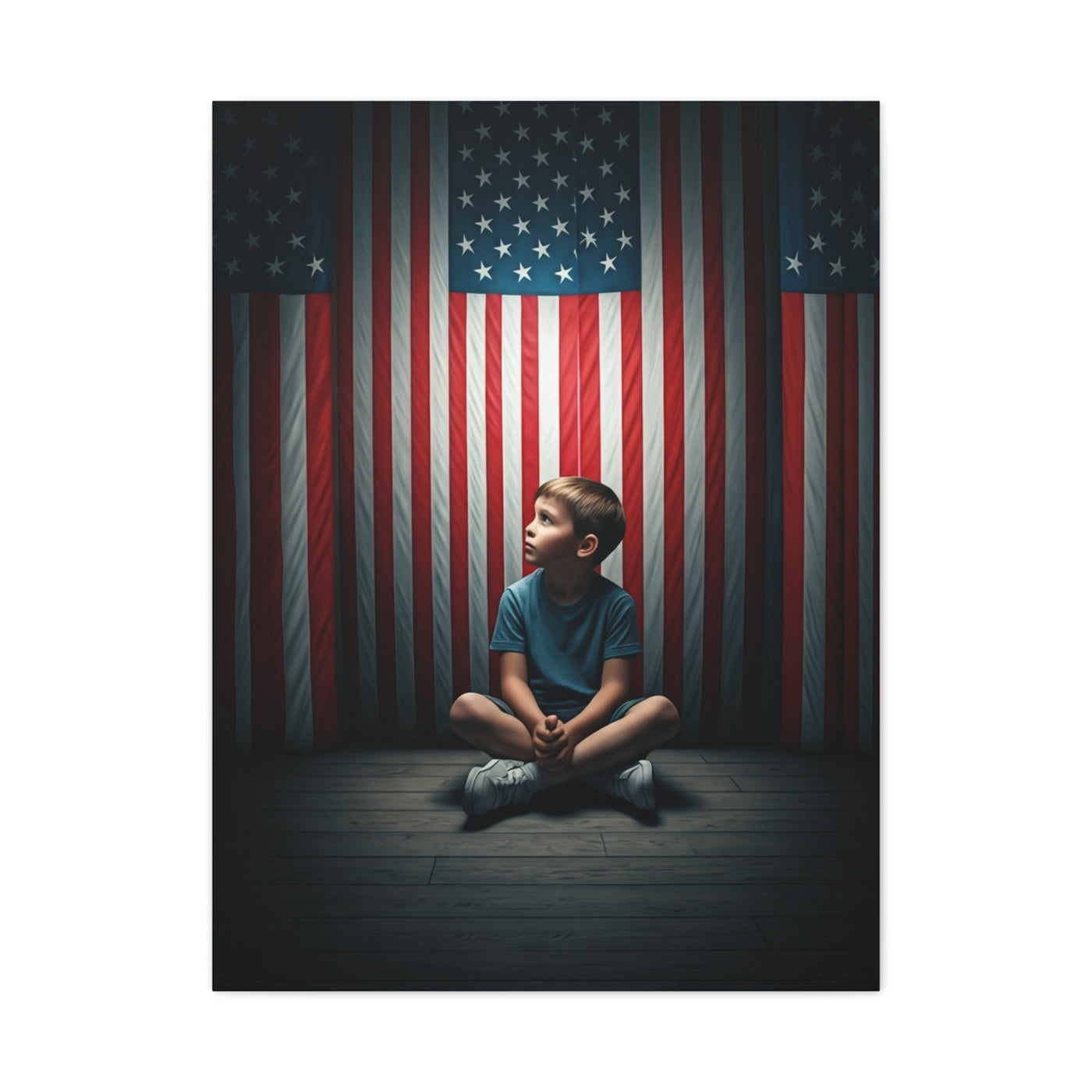 Quiet Sacrifice Beneath the Stars and Stripes Wall Art & Canvas Prints