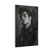 Rebel Leather Jacket Portrait Wall Art & Canvas Print