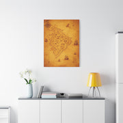 Old Pirate Island Chart Wall Art & Canvas Prints