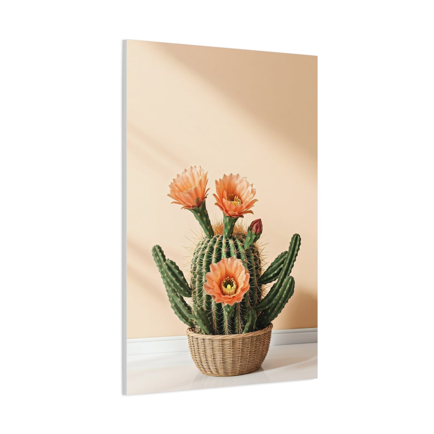 Blooming Desert Barrel Cactus Wall Art & Canvas Prints
