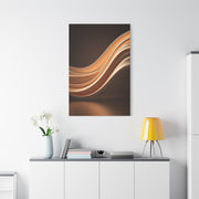 Golden Wave Motion Abstract Wall Art & Canvas Prints