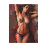 Sensual Impasto Figure Composition Wall Art & Canvas Print