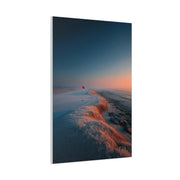 Frosted Coastal Green Minimal Golf Wall Art & Canvas Print