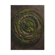Circular Preserved Moss Relief Wall Art & Canvas Print