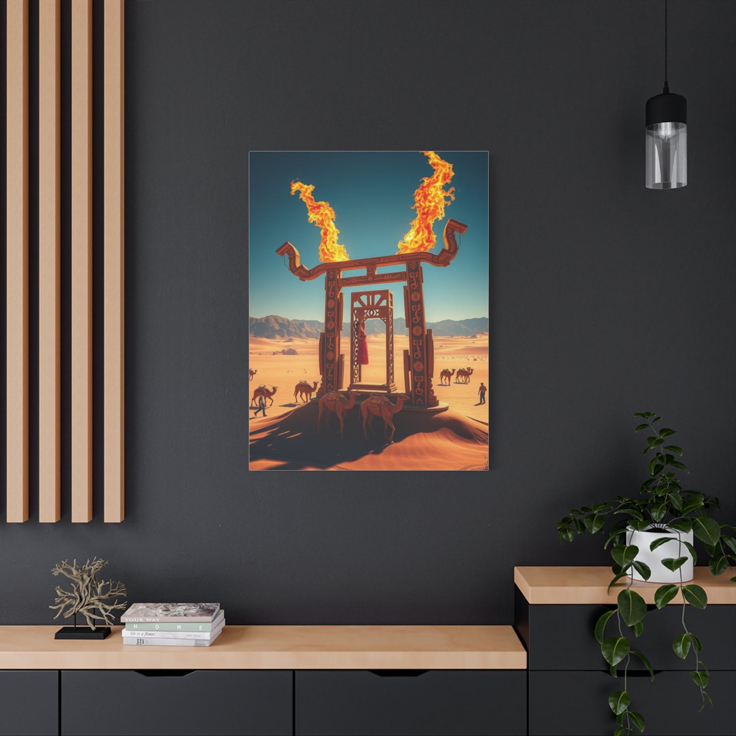 Gilded Sands Impression Wall Art & Canvas Print