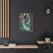 Tropical Waterfall Mermaid Escape Wall Art & Canvas Print