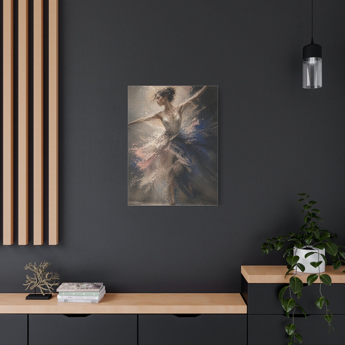 Expressive Ballet Motion Painting Wall Art & Canvas Print