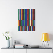 Offset Geometric Color-Field Wall Art & Canvas Print