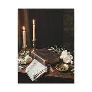 Faith & Union Candlelit Still Life Wall Art & Canvas Print