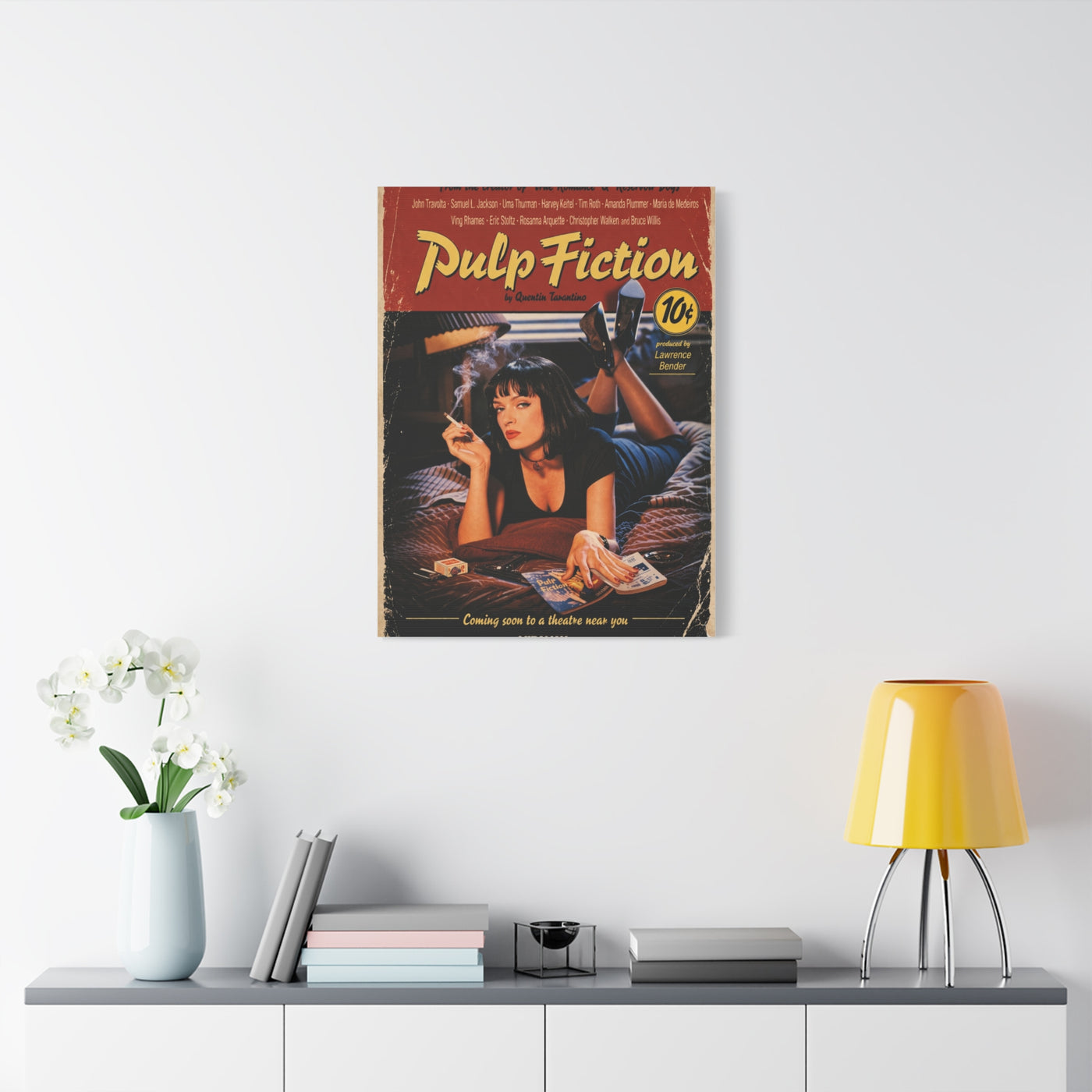 Pulp Fiction Movie Poster Wall Art & Canvas Print