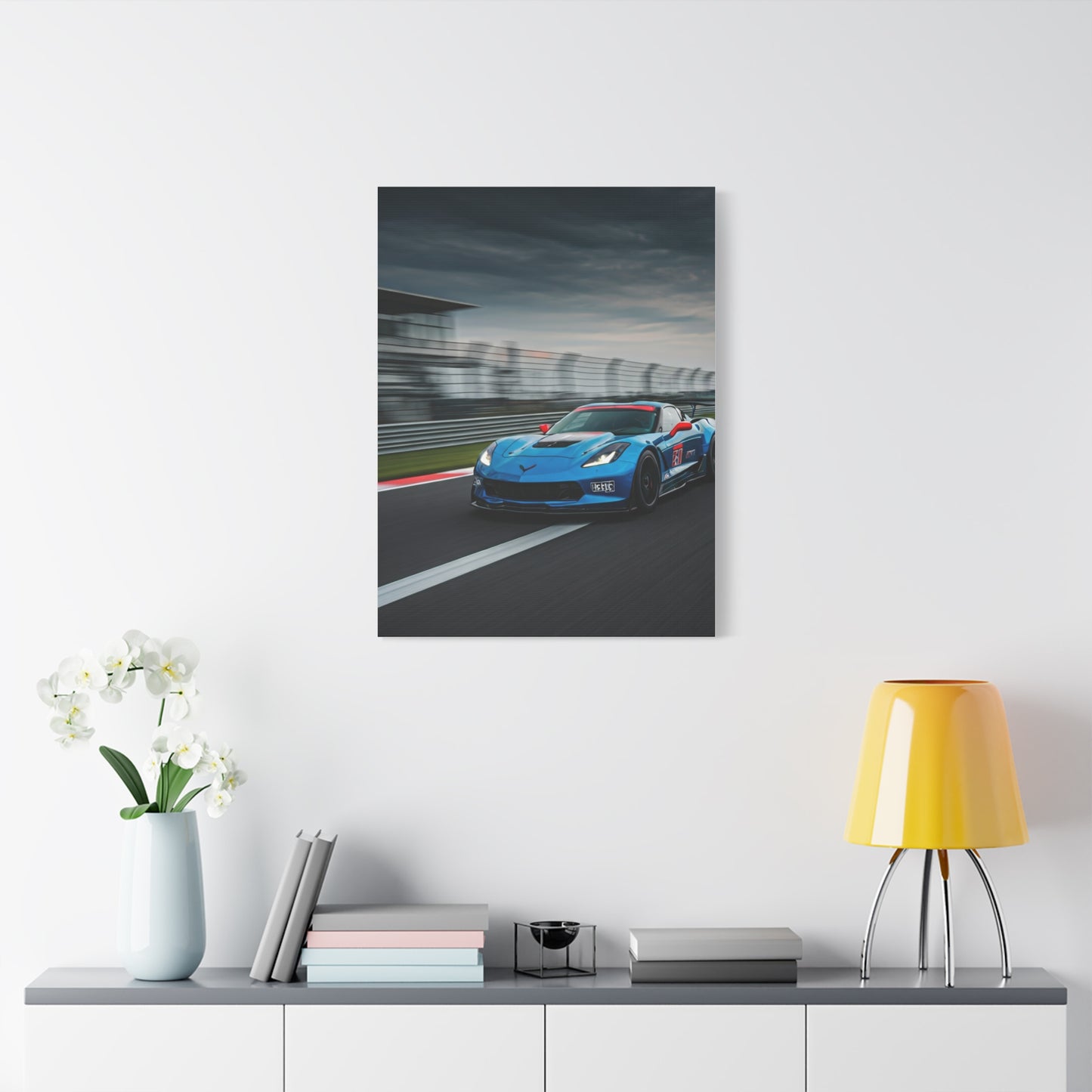 2019 Chevrolet Corvette C7 Z06 Start Finish Straight Wall Art & Canvas Prints