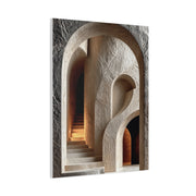Sculptural Archway Minimalism Wall Art & Canvas Print