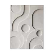 Monumental White Concrete Relief Wall Art & Canvas Print
