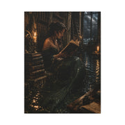 Dark Academia Mermaid Library Wall Art & Canvas Print